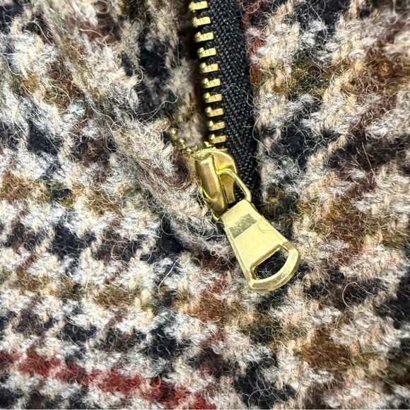 J Crew Classic Houndstooth 100% Wool Pencil Skirt in Fall Colours Size 2 - Picture 12 of 17